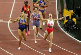 Klaudia Kazimierska pierwsza na mecie biegu na 1500 m