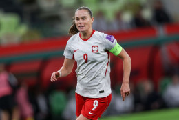 Ewa Pajor - druga w plebiscycie Ballon d'Or! Zdjęcie z meczu z Belgią.