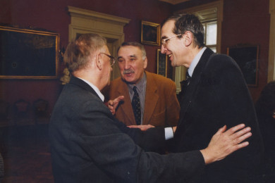 Dwaj dziennikarze &bdquo;Tempa&rdquo;, laureaci &bdquo;Złotego Pi&oacute;ra&rdquo; - Ryszard Niemiec i Leszek Rafalski - w rozmowie z prof. Aleksandrem Krawczukiem