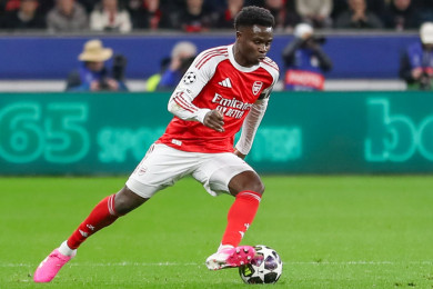 Bukayo Saka zdobył zwycięskiego gola dla Arsenalu. Fot. arch.